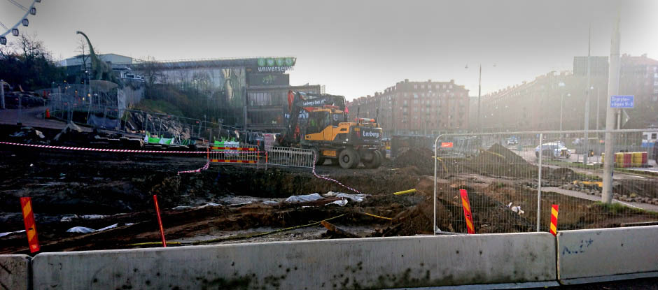 staden under byggtiden korsvägen